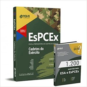 Kit Apostila Espcex Cadetes Do Exército e Livro De Questões