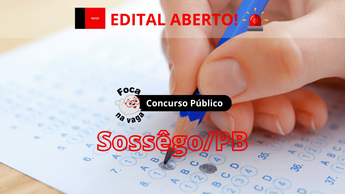 Concurso público da prefeitura de Sossêgo/PB