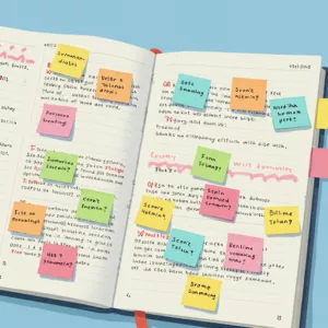 Postit com anotações