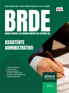 Apostila BRDE 2025 - Assistente Administrativo