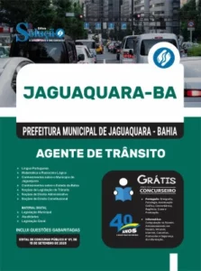 Apostila concurso Agente de Trânsito de Jaguaquara Bahia Editora Solução