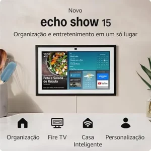 Smart display Full HD de 15,6” com Alexa