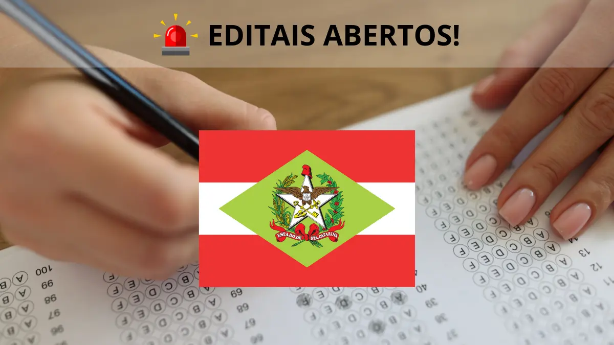 Concursos públicos abertos em Santa Catarina
