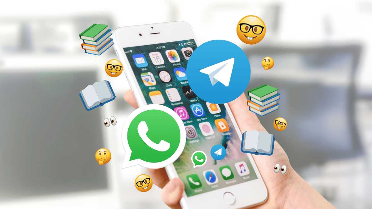 Grupo de estudo no WhatsApp e Telegram