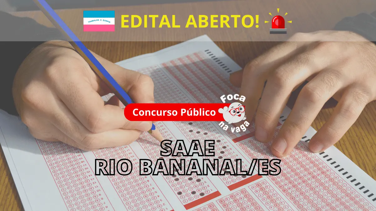 Concurso público da SAAE de Rio Bananal/ES