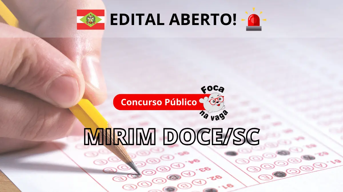 Concurso público da Prefeitura de Mirim Doce/SC