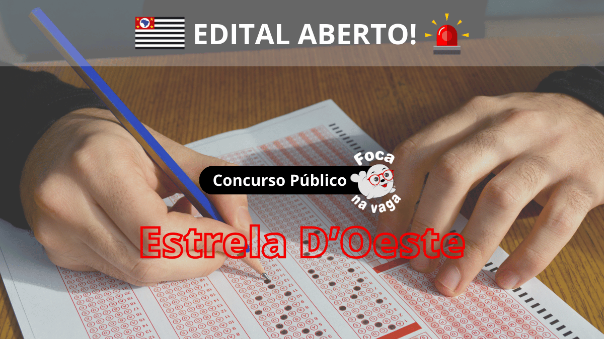 Concurso público para a prefeitura de Estrela D'Oeste